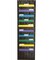 Carson Dellosa 14" x 47" Black Hanging File Folders Storage Pocket Chart With Gold Arrows, 10 Pocket Paper Organizer for Games, Teacher Supplies for Homeschool, Classroom and Office Organization